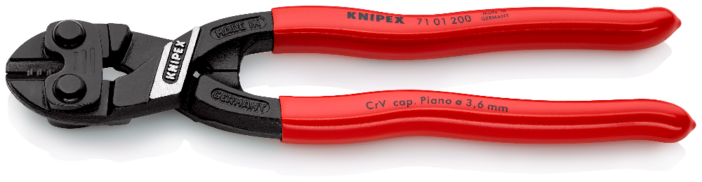KNIPEX Bolzenabschneider Mini, Nr.7112, mit Feder 200mm,  2-Komponenten-Griff von KNIPEX kaufen - große Auswahl an Top Marken