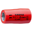 KNIPEX 98 37 11 Steckschlüsseleinsatz für Sechskantschrauben mit Innenvierkant 3/8"