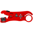 KNIPEX 16 60 06 SB Abisolierwerkzeug für Koaxial- und Datenkabel