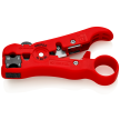 KNIPEX 16 60 06 SB Abisolierwerkzeug für Koaxial- und Datenkabel
