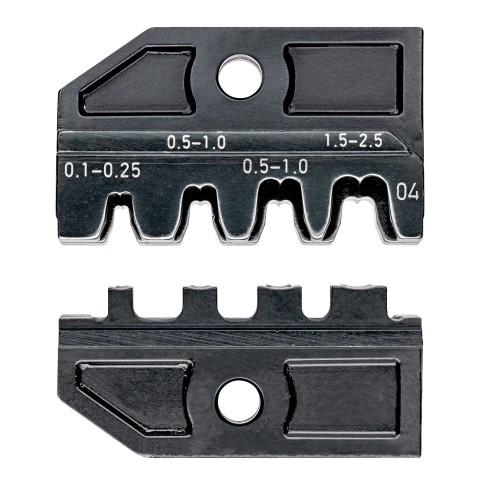 KNIPEX 97 49 04 Crimpeinsatz für unisolierte, offene Steckverbinder 2,8 + 4,8 mm