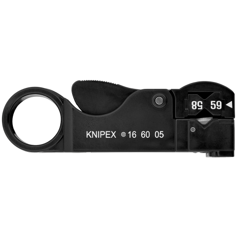 KNIPEX 16 60 05 SB Abisolierwerkzeug für Koaxialkabel