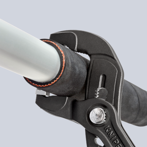 Handwerkzeuge :: Zangen :: Wasserpumpenzangen :: KNIPEX 85 51 250 C  Schlauchschellenzange für Click-Schellen mit rutschhemmendem Kunststoff  überzogen grau atramentiert 250 mm