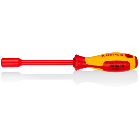 KNIPEX 98 03 10 Steckschlüssel mit Schraubendreher-Griff