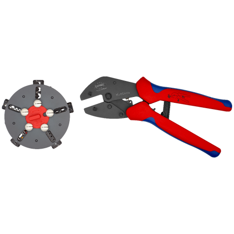 KNIPEX 97 33 02 MultiCrimp® Crimpzange mit Wechselmagazin