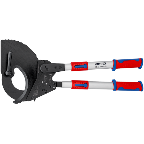 KNIPEX 95 32 100 Kabelschneider (Ratschenprinzip) mit Teleskopschenkeln