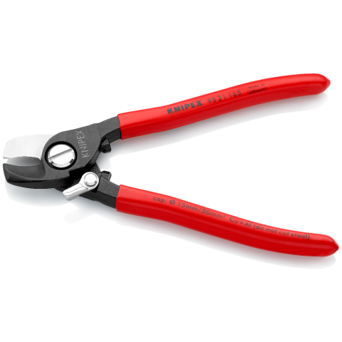 KNIPEX 95 21 165 Kabelschere mit Öffnungsfeder