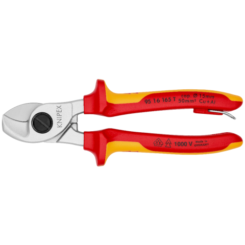 KNIPEX 95 16 165 T Kabelschere mit Befestigungsöse