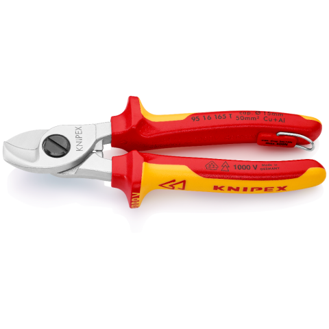 KNIPEX 95 16 165 T Kabelschere mit Befestigungsöse