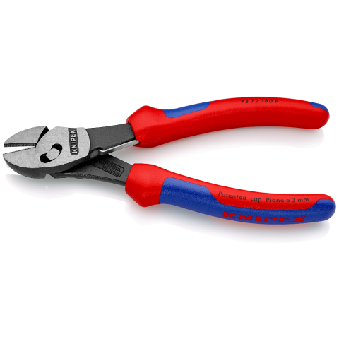 KNIPEX 73 72 180 F TwinForce® Hochleistungs-Seitenschneider mit Öffnungsfeder
