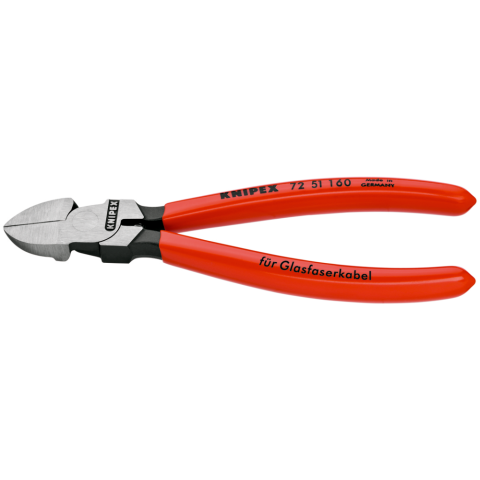 KNIPEX 72 51 160 Seitenschneider für Lichtwellenleiter (Glasfaserkabel)