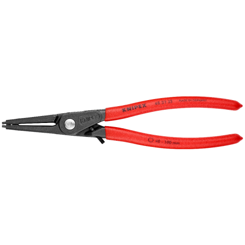 KNIPEX 48 31 J3 Präzisions-Sicherungsringzange für Innenringe in Bohrungen mit Überdehnungsschutz
