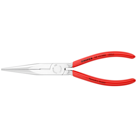 KNIPEX 26 13 200 Flachrundzange mit Schneide (Storchschnabelzange)