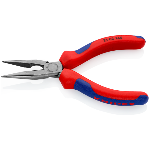 KNIPEX 25 02 140 Flachrundzange mit Schneide (Radiozange)