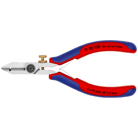 KNIPEX 11 82 130 Elektronik-Abisolierschere