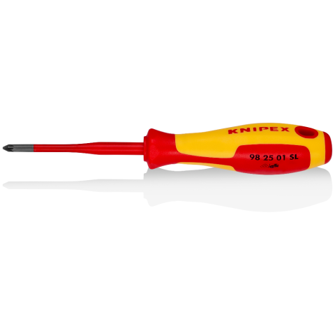 KNIPEX 98 25 01 SL Schraubendreher (Slim) für Kreuzschlitzschrauben Pozidriv®