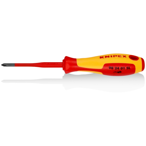 KNIPEX 98 24 01 SL Schraubendreher (Slim) für Kreuzschlitzschrauben Phillips®
