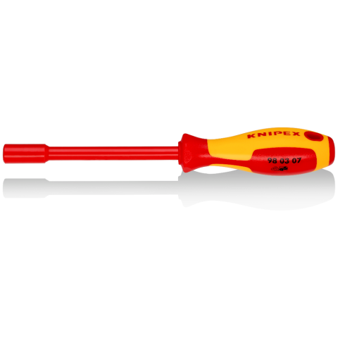 KNIPEX 98 03 07 Steckschlüssel mit Schraubendreher-Griff