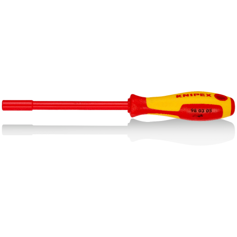 KNIPEX 98 03 05 Steckschlüssel mit Schraubendreher-Griff