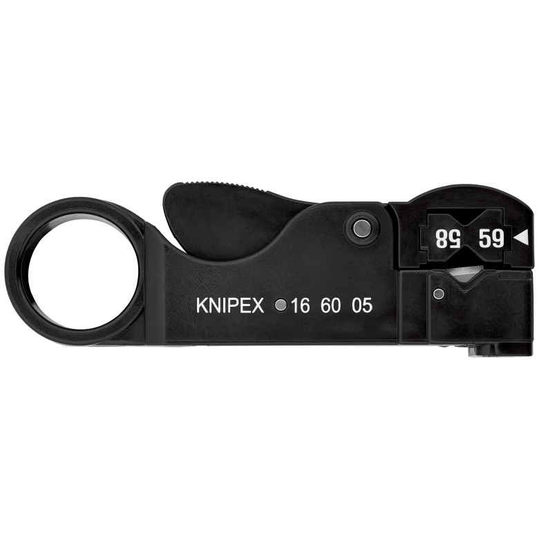 KNIPEX 16 60 05 SB Abisolierwerkzeug für Koaxialkabel